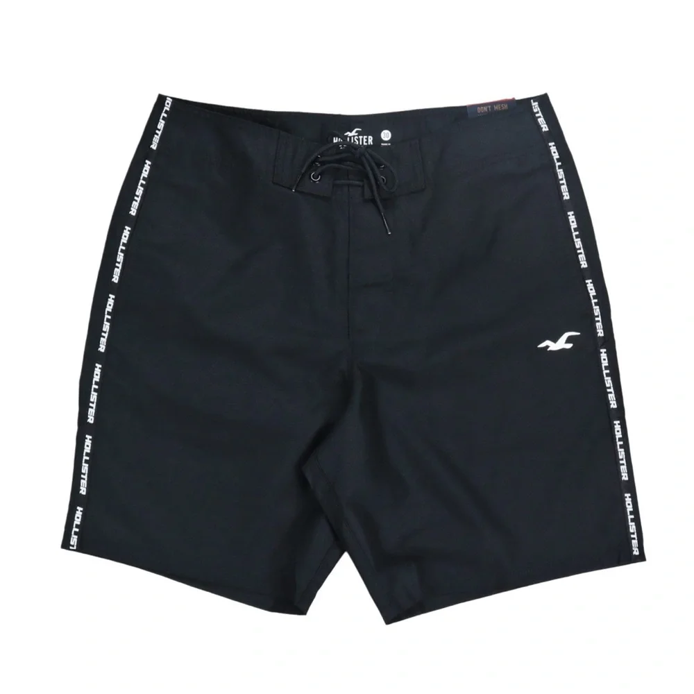 Hollister Men’s Board Short‎ Men’s Size 30 Black 9 Inseam NWT